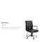 Flash Furniture Mid-Back Black LeatherSoft Executive Swivel Chair GO-2286M-BK-BK-GG - alternate 3